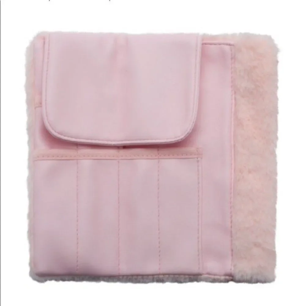 Beautylish Pink Faux Fur Brush Roll